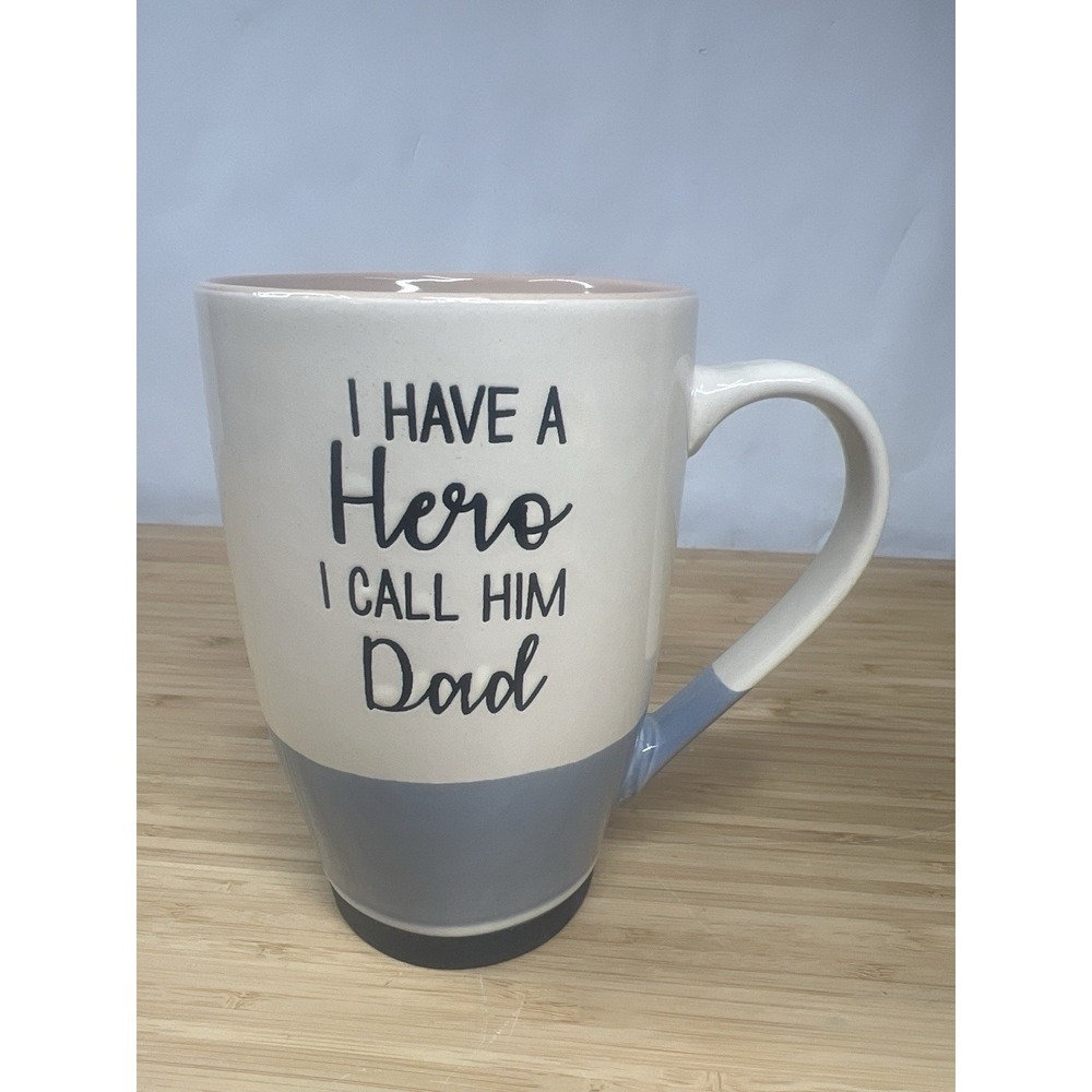 NEW Spectrum Designz "I Have a Hero I Call Him Dad" Ceramic Coffee Mug. Fathers